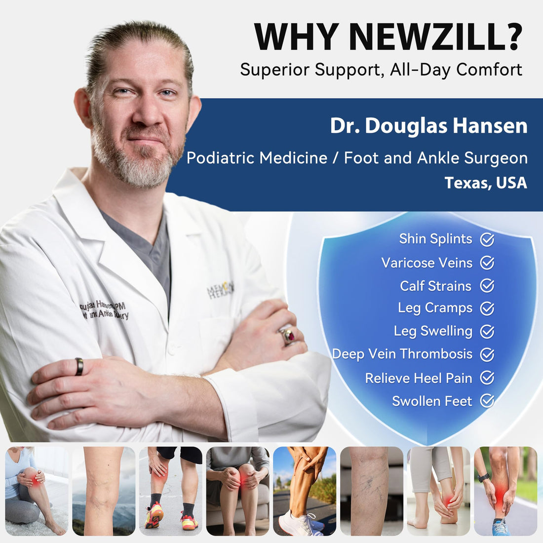 Compression Dress Socks(15-20mmHg) Copper-Infused - [3-pairs] Gray Vintage Stripes