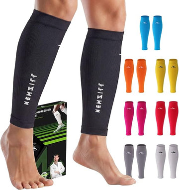Calf  Sleeves (20-30mmHg) - Solid Black