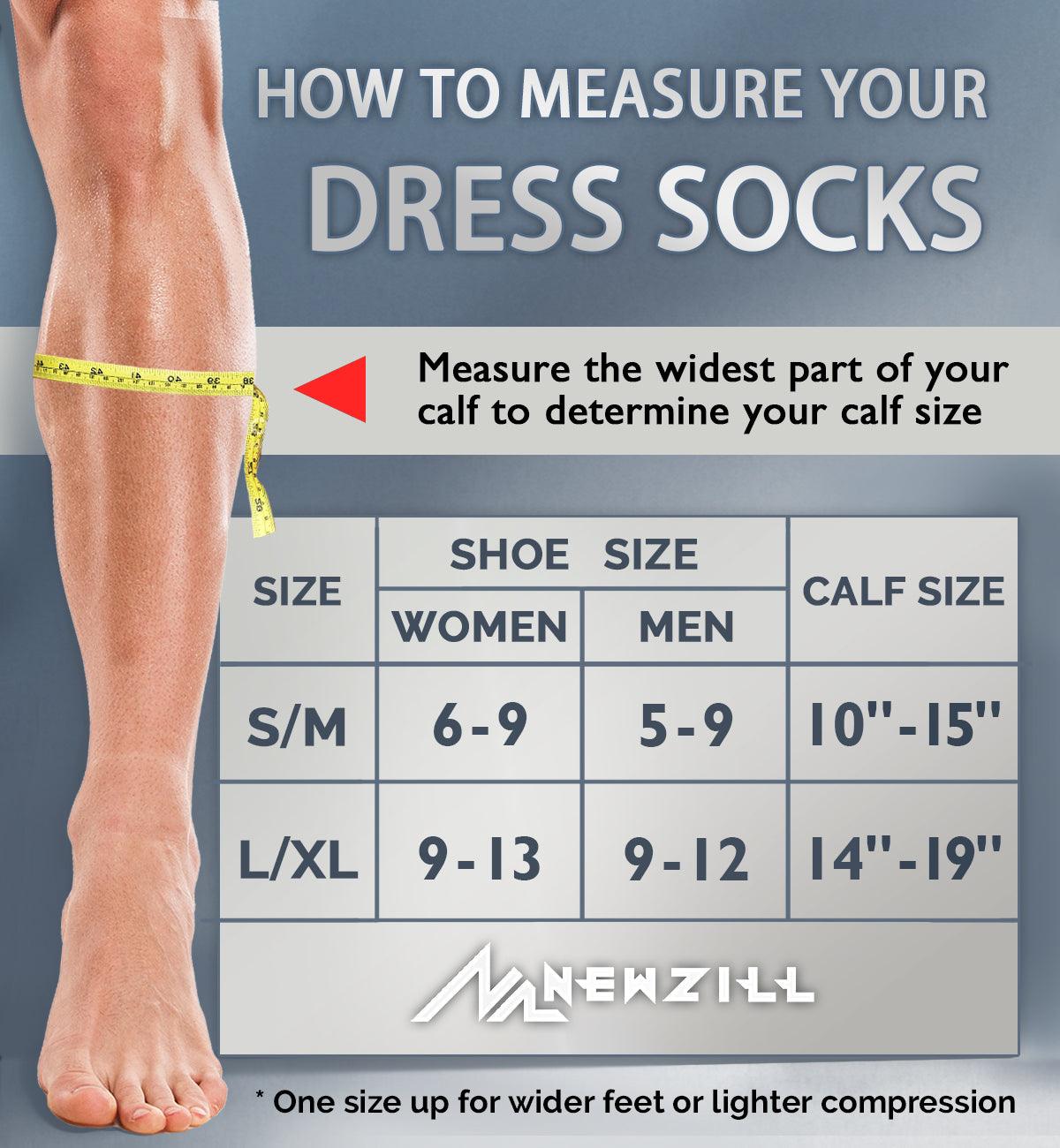 Compression Dress Socks (15-20mmHg) Copper-Infused - Black L/XL Compression Dress Socks (15-20mmHg) Copper-Infused - Black L/XL