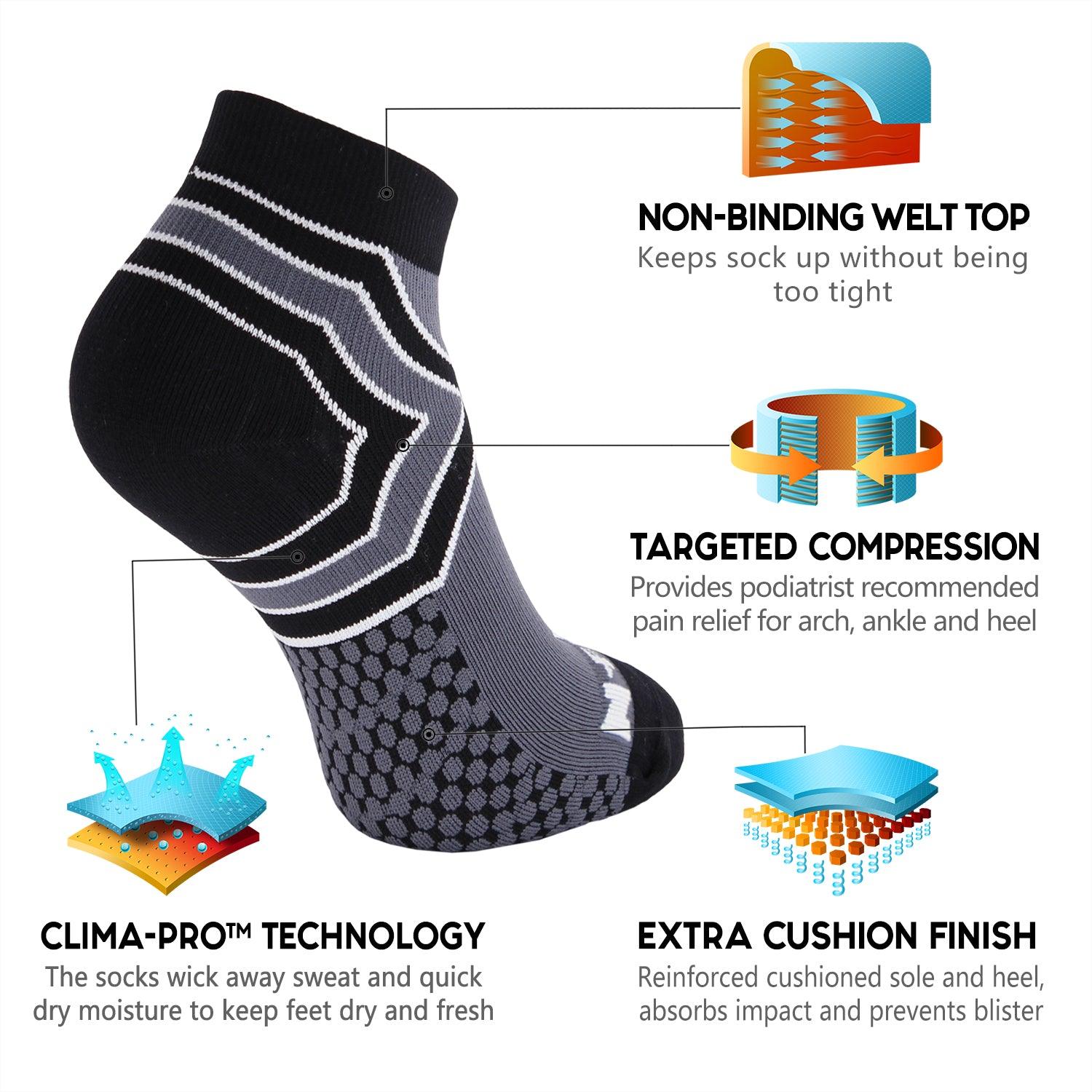 Runstar Low Cut Compression Socks (15-20mmHg) – NEWZILL